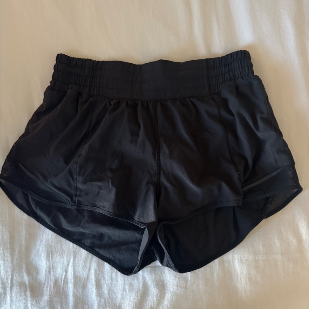 Lululemon Black Hotty Hot shorts